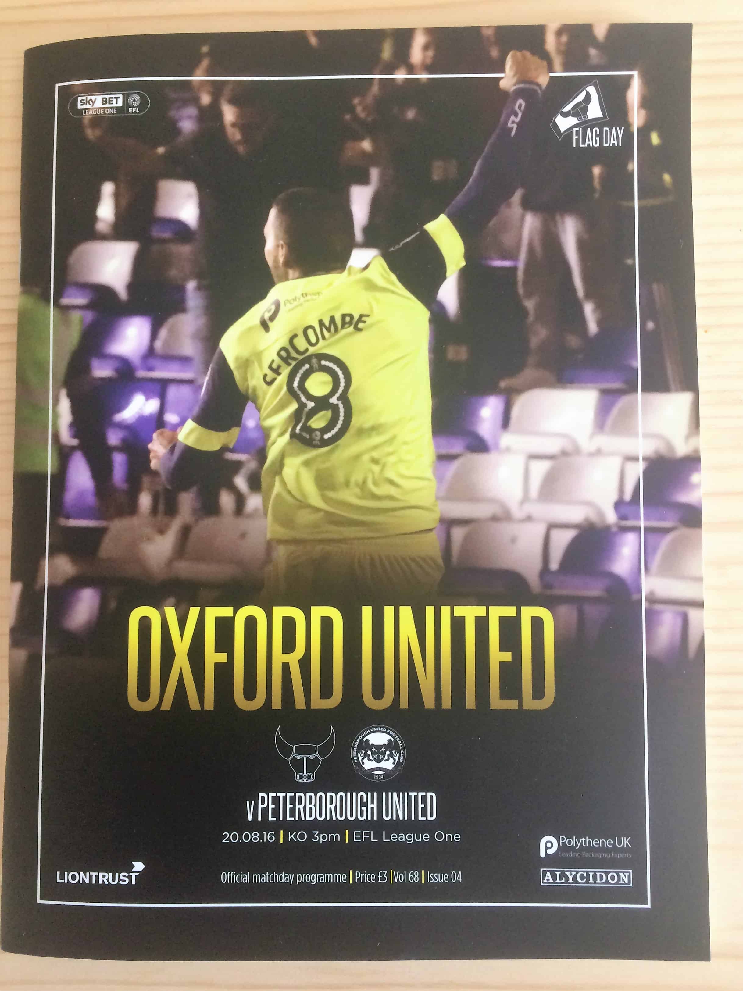 Oxford United FC v Peterborough United FC